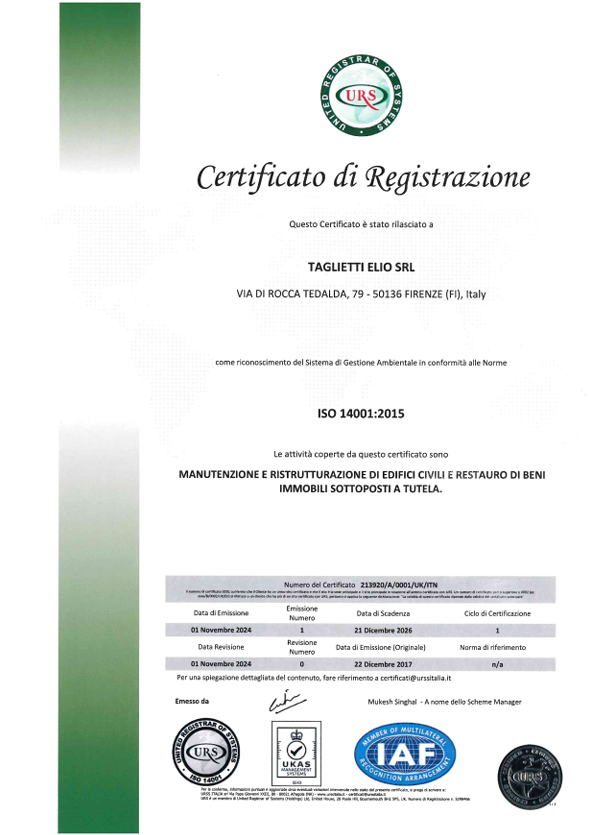 Certificazione 14001